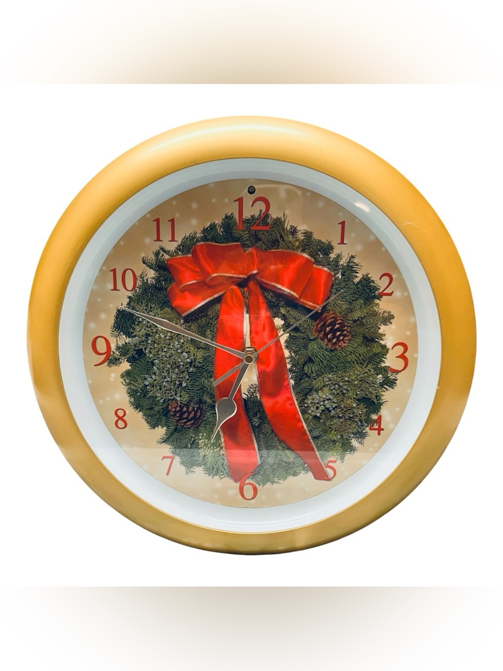 Holiday Musical Clock Plays Christmas Carol Every Hour